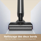 Aspirateur laveur eau et poussière M10 18 kPa portée à plat 180° lavage brosse 75 °C séchage air chaud 5 min