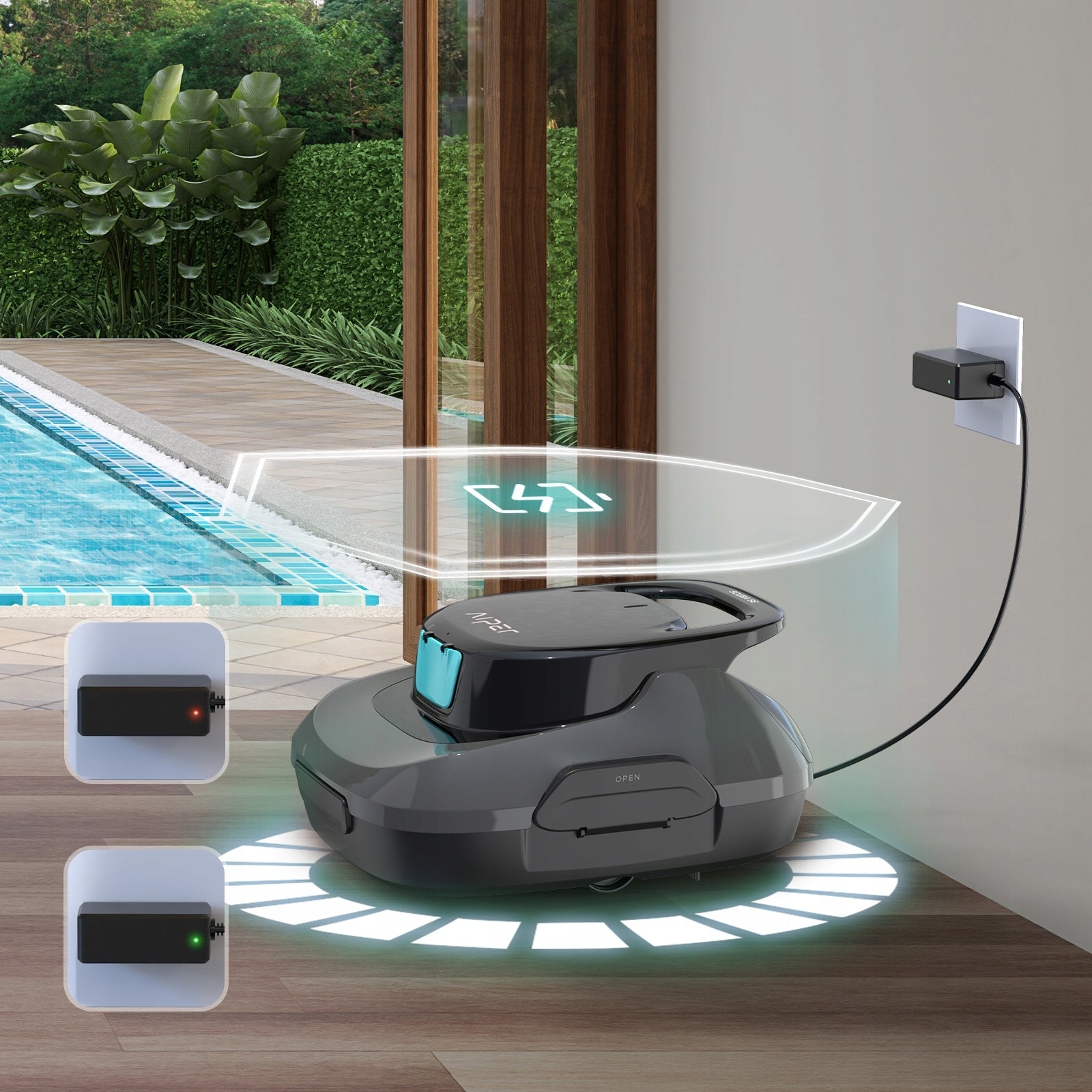 Automatyczny bezprzewodowy odkurzacz basenowy Scuba SE inteligentny robot do czyszczenia basenu