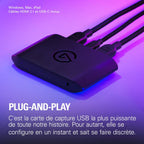 Carte d’acquisition vidéo Game Capture 4K X 4K144 HDMI 2.1 VRR HDR10 USB 3.2 OBS PS5 Xbox Switch PC Mac iPad