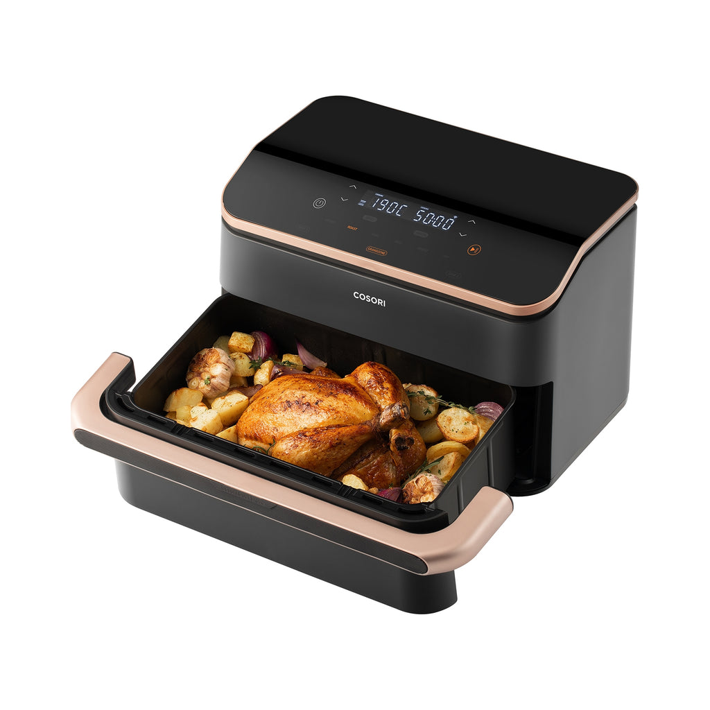 Frytkownica beztłuszczowa TwinFry Dual Air Fryer 2800W 10 litrów kolor czarny z termostatem
