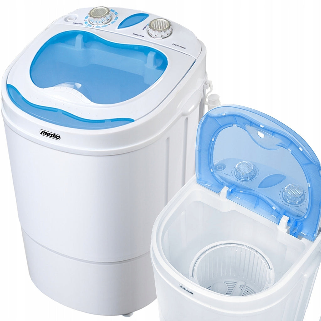 Pralka wirówka turystyczna 3kg 400W MS 8053 kompaktowa przenośna do prania w podróży energooszczędna