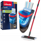 Zestaw mop płaski H2prO z wiadrem 2 zbiorniki system separacji czystej i brudnej wody do mycia podłóg