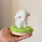 Miniaturowa koza z drucika kreatywnego, ręcznie robiona dekoracja zwierząt gospodarskich, 5 cm