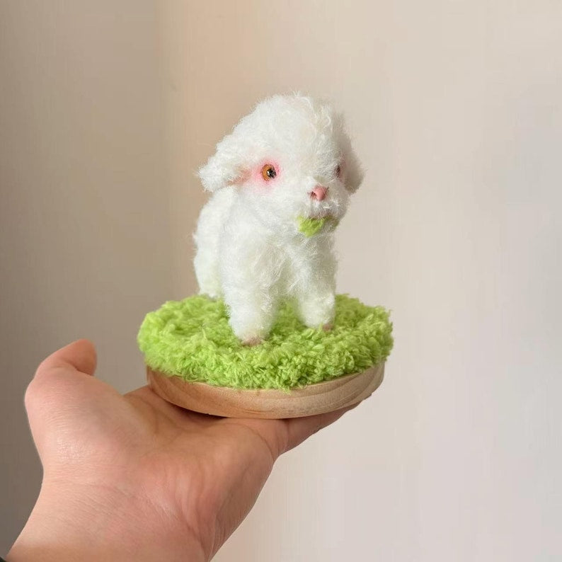 Miniaturowa koza z drucika kreatywnego, ręcznie robiona dekoracja zwierząt gospodarskich, 5 cm