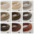 Wełniane druciki czyszczące 3 mm x 120 cm, miękkie trzonki szenilowe, różne kolory do majsterkowania