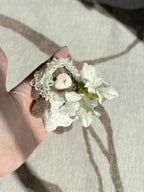 Miękki drut uchwyt na rośliny, mały wazon, dekoracja biurka, szenilowy króliczek, 9 cm